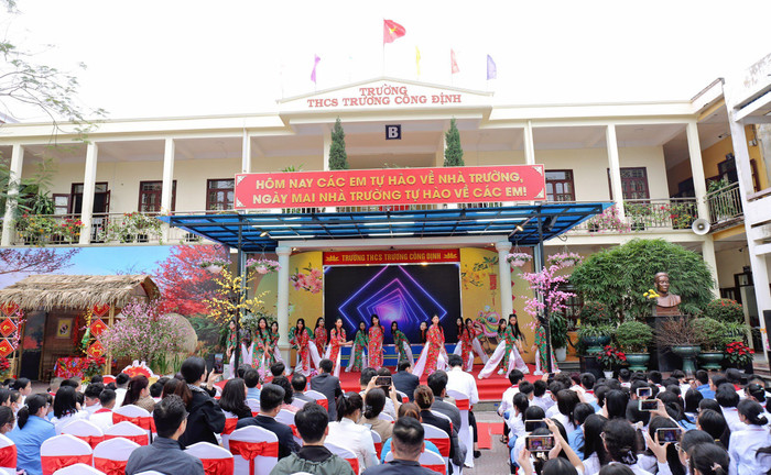 Chương trình Chào Xuân 2024 của nhà trường được phụ huynh và học sinh hưởng ứng tích cực (Ảnh: HH) GDVN_tcd-chao-xuan-4.jpg