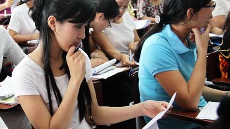 Giáo viên tiếng Anh tại TP.HCM tập huấn trước đợt khảo sát - Ảnh: NHƯ HÙNG Giáo viên tiếng Anh tại TP.HCM tập huấn trước đợt khảo sát - Ảnh: NHƯ HÙNG