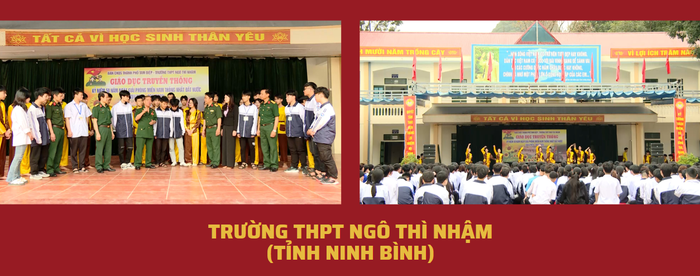 Buổi nói chuyện giáo dục truyền thống yêu nước cho học sinh tại nhà trường. Ảnh: nbtv.vn Screenshot 2025-04-18 112052.png