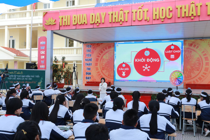 Chuyên đề được giáo viên và học sinh Trường Trung học cơ sở Trần Văn Ơn thực hiện (Ảnh: Lã Tiến) Chuyên đề được giáo viên và học sinh Trường Trung học cơ sở Trần Văn Ơn thực hiện (Ảnh: Lã Tiến)