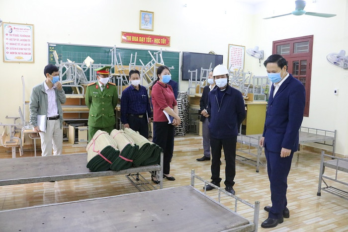 Trường tiểu học thị trấn Núi Đối (huyện Kiến Thụy, Hải Phòng) thực hiện tốt công tác phòng, chống dịch Covid-19 (Ảnh: CTV) Trường tiểu học thị trấn Núi Đối (huyện Kiến Thụy, Hải Phòng) thực hiện tốt công tác phòng, chống dịch Covid-19 (Ảnh: CTV)