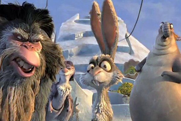 Trong Ice Age: Continental Drift lần này tiếp tục đề cập đến nhân vật chú thỏ Squint và được nam diễn vien Aziz Ansari lồng tiếng, Squint còn có biệt danh là Easter Bunny, và điều này ngay lập tức khiến người xem nghĩ đến ngày Lễ Tạ Ơn (Easter holiday), một lễ hội được khởi phát từ thế kỷ thứ 2 chứ không phải thời kỳ tiền sử như trong Ice Age. Ảnh. 20th Century Fox.