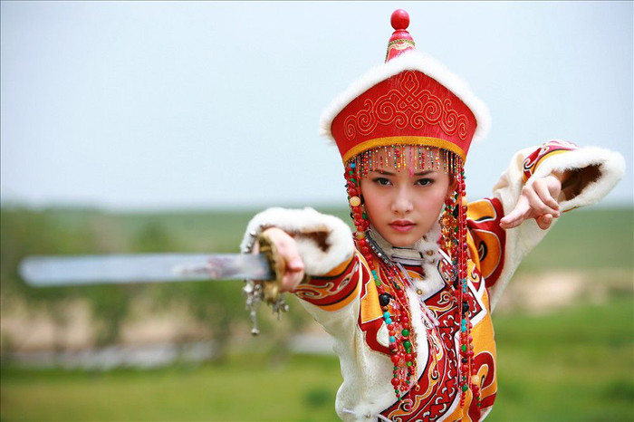 Thái Bích Vân vai công chúa Trại Á trong “Tân Hoàn Châu Cách Cách”. Thái Bích Vân vai công chúa Trại Á trong “Tân Hoàn Châu Cách Cách”.