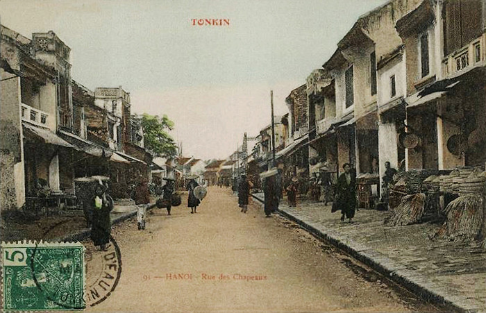 Phố Hàng Nón. (Hanoi - Rue des Chapeaux).
