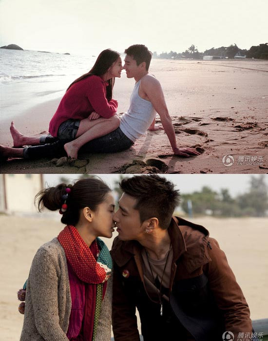 Angelababy và Triệu Hựu Đình tình tứ trong phim "First Time".