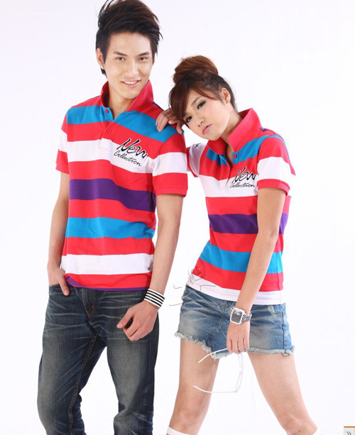 Kẻ sọc luôn luôn là lựa chọn thông minh, vì nó giúp bạn trẻ trung hơn, còn chàng thì khoe nét đẹp nam tính. (Ảnh: HB) Xem thêm: Cặp đôi hoàn hảo siêu dễ thương hè này
