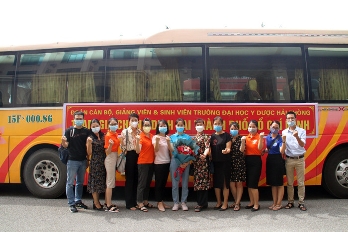Đây là đợt xuất quân chi viện lần thứ 3 của Trường Đại học Y Dược Hải Phòng năm 2021 (Ảnh: trường cung cấp)