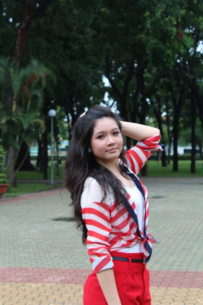 Ước mơ lớn nhất của mình là trở thành nữ tiếp viên hàng không xinh đẹp đầy tiềm năng