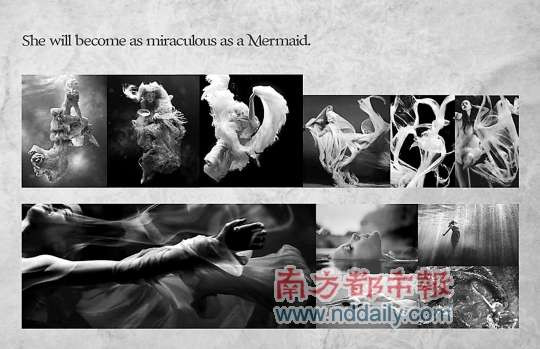 Tạo hình nàng tiên cá của Phạm Băng Băng trong "The Sun and The Moon", một tác phẩm của đạo diễn Mike McManama.