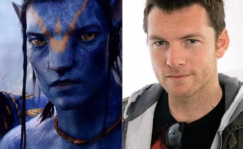 Nam diễn viên Sam Worthington với tạo hình nhân vật Jake Sully trong siêu phẩm Avatar (trái) và ngoài đời.