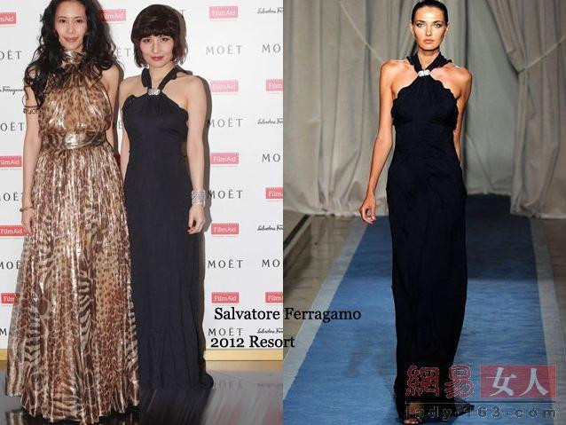 Hà Siêu Nghi – Ferragamo, sự phối hợp khá độc đáo và đẹp mắt, duy chỉ có mái tóc thì cô nên thay đổi.