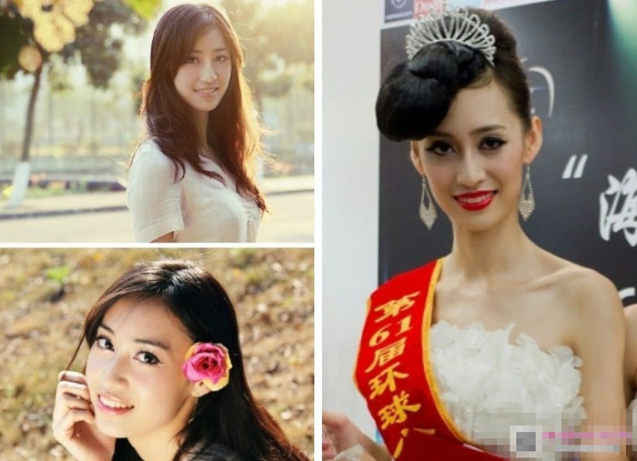 Hình ảnh đối chiếu giữa tân hoa hậu trong ngày đăng quang (phải) và đời thường. Hình ảnh đối chiếu giữa tân hoa hậu trong ngày đăng quang (phải) và đời thường.