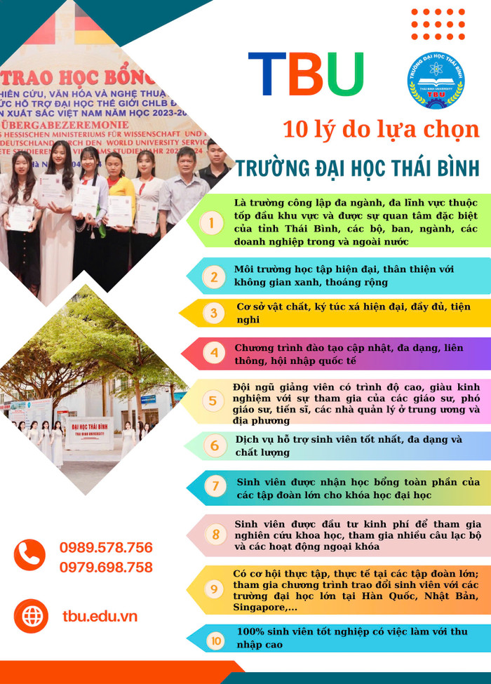 Mười lý do sinh viên nên chọn Trường Đại học Thái Bình (Ảnh: NTCC) 1000008925.jpg