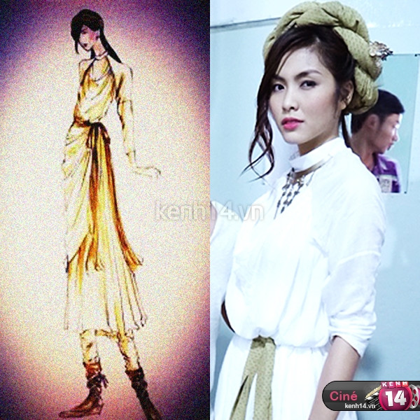 Trong khi đó, Tăng Thanh Hà lại rất cá tính với tạo hình này. (Ảnh: kenh14) Xem thêm: Sao Việt và cuộc chạy đua "khoe" hàng hiệu nghìn đô