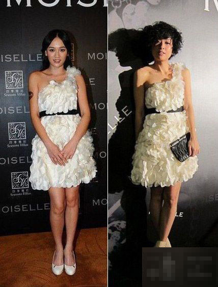 Trần Nghiên Hy (phải)