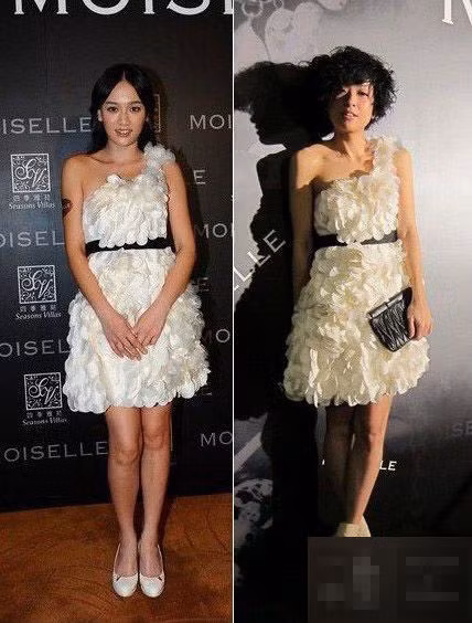 Trần Nghiên Hy (phải)