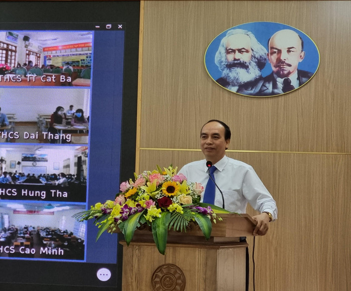 Phó Giám đốc Sở Giáo dục và Đào tạo Hải Phòng Đỗ Văn Lợi phát biểu khai mạc chuyên đề (Ảnh: Phương Linh) Phó Giám đốc Sở Giáo dục và Đào tạo Hải Phòng Đỗ Văn Lợi phát biểu khai mạc chuyên đề (Ảnh: Phương Linh)