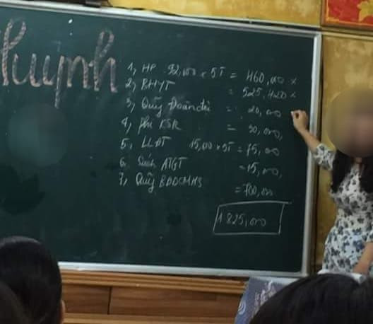 Phụ huynh đề nghị công an vào cuộc làm rõ các khoản thu chi tại Trường Trung học cơ sở Trần Phú. (Ảnh: Lã Tiến)