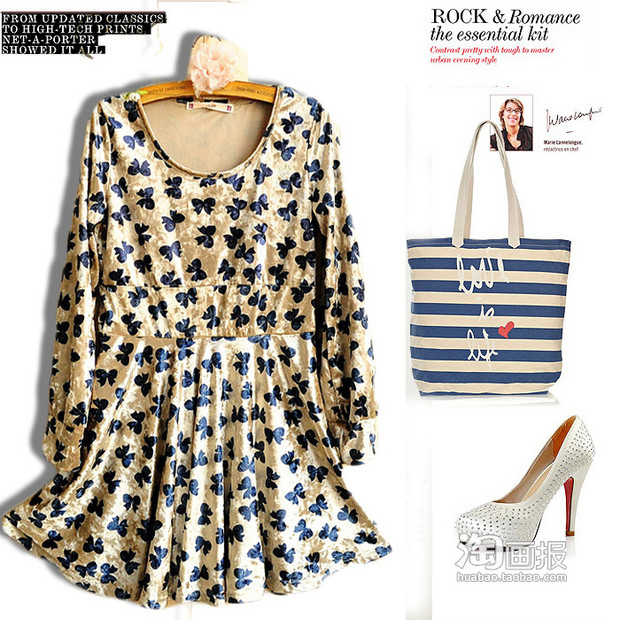 Tiết trời cuối đông không còn giá buốt. Để đối phó với gió lạnh, bạn có thể lựa chiếc váy liền xinh xắn này. Kết hợp cùng áo khoác len mỏng, giày cao gót và túi xách kẻ sọc nữa là tuyệt. (Ảnh: HB) Tiết trời cuối đông không còn giá buốt. Để đối phó với gió lạnh, bạn có thể lựa chiếc váy liền xinh xắn này. Kết hợp cùng áo khoác len mỏng, giày cao gót và túi xách kẻ sọc nữa là tuyệt. (Ảnh: HB)