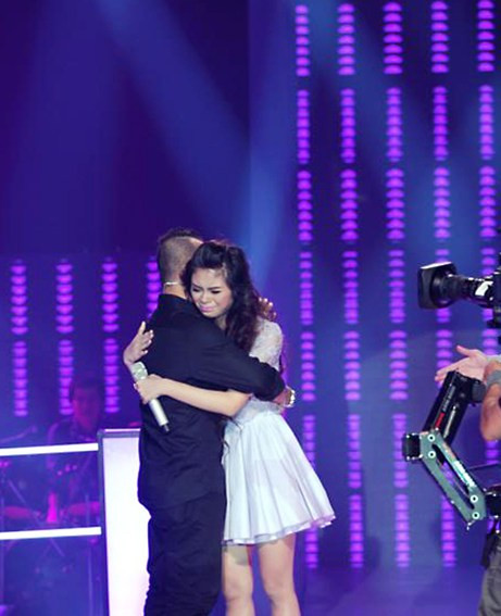 Giọt nước mắt nghẹn ngào của Thanh Thủy, vì tiếc nuối và nhiều điều cô không thể nói, mà chỉ còn biết cảm ơn. Giọt nước mắt nghẹn ngào của Thanh Thủy, vì tiếc nuối và nhiều điều cô không thể nói, mà chỉ còn biết cảm ơn.