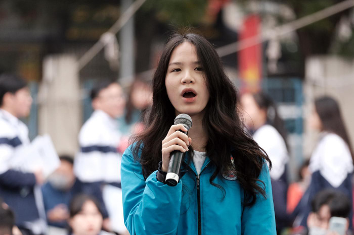 Nhiều học sinh đặt câu hỏi liên quan đến các quy định về tuyển sinh (Ảnh: CTV) Nhiều học sinh đặt câu hỏi liên quan đến các quy định về tuyển sinh (Ảnh: CTV)