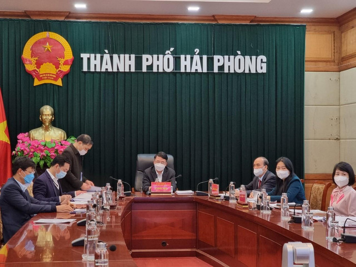 Điểm cầu thành phố Hải Phòng (Ảnh: PL)
