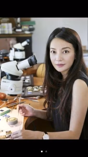 Hình ảnh Triệu Vy trên blog của chồng cô là Huỳnh Hữu Long đang thu hút sự quan tâm chú ý của người hâm mộ Trung Quốc. Ảnh. Sina