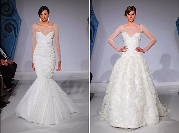 Với những hạt đính tinh tế, cô dâu sẽ trở thành nàng công chúa pha lê trong sáng và rực rỡ. Xem thêm: Những mẫu váy cưới làm nức lòng cô dâu mùa hạ