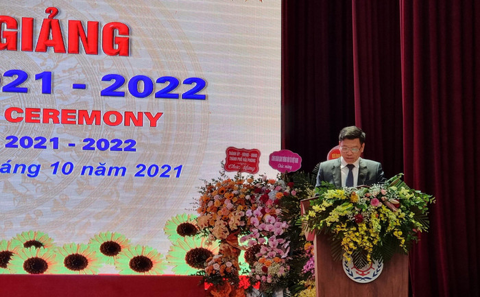 Thứ trưởng Bộ Giao thông vận tải phát biểu tại buổi lễ (Ảnh: Phương Linh