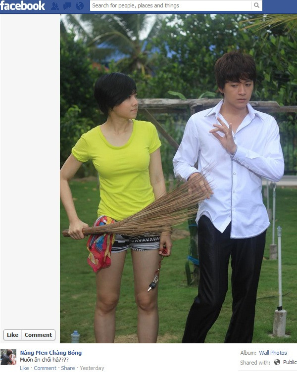 Nam ca sĩ Ngô Kiến Huy với động tác "dẹo" không thể dẹo hơn trong phim "Nàng Men Chàng Bóng" đang gây nhiều tranh luận sau vài ngày chính thức công chiếu.