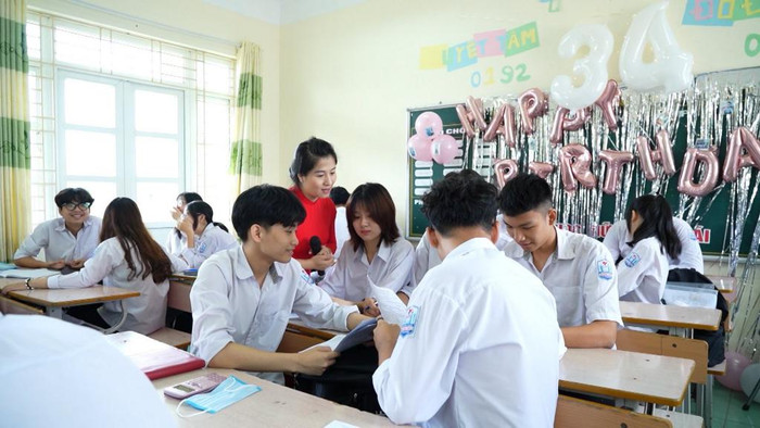 Học sinh Trường Trung học phổ thông Vũ Văn Hiếu (Hạ Long) sẵn sàng cho kỳ thi (Ảnh: CTV)