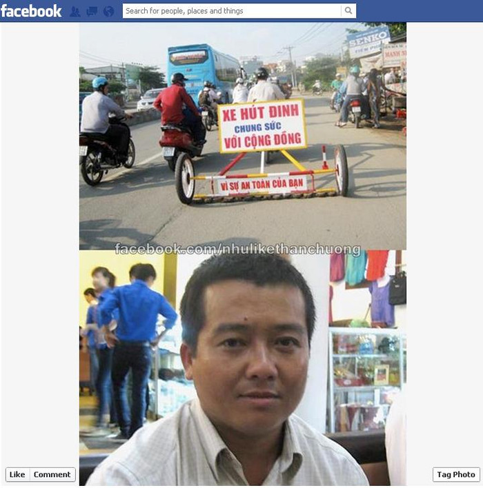 "Dưới cái nắng cháy da, mồ hôi đẫm lưng, anh Phạm Công Xuân cần mẫn chạy xe máy dọc quốc lộ 1A qua tỉnh Bình Dương để hút đinh. Thi thoảng, anh lại nhận được tin nhắn đe dọa: “Mày có thích mã tấu không?...". Ảnh: Anh Phạm Công Xuân và chiếc xe hút đinh "vì cộng đồng" - Nguồn. VNE. "Dưới cái nắng cháy da, mồ hôi đẫm lưng, anh Phạm Công Xuân cần mẫn chạy xe máy dọc quốc lộ 1A qua tỉnh Bình Dương để hút đinh. Thi thoảng, anh lại nhận được tin nhắn đe dọa: “Mày có thích mã tấu không?...". Ảnh: Anh Phạm Công Xuân và chiếc xe hút đinh "vì cộng đồng" - Nguồn. VNE.