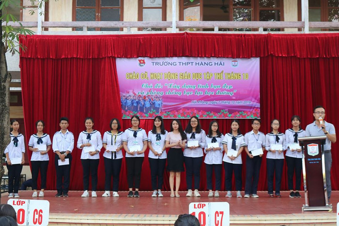 Nhà trường xây dựng khung đánh giá rèn luyện cho học sinh (Ảnh: Nhà trường cung cấp)