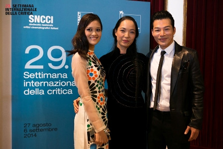 Nữ diễn viên Thùy Anh, đạo diễn Hoàng Điệp và Trần Bảo Sơn. Nữ diễn viên Thùy Anh, đạo diễn Hoàng Điệp và Trần Bảo Sơn.