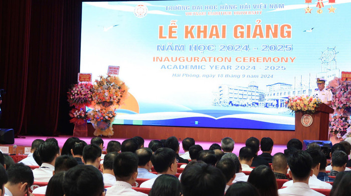 Trường Đại học Hàng hải Việt Nam khai giảng năm học 2024-2025 (Ảnh: LT) GDVN_dhhh-khai-giang-2024-2025-4.jpeg
