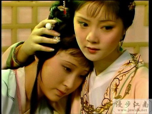 Hai tuyệt thế giai nhân trong kiệt tác Hồng Lâu Mộng: Lâm Đại Ngọc - Tiết Bảo Thoa. (Ảnh: HB)