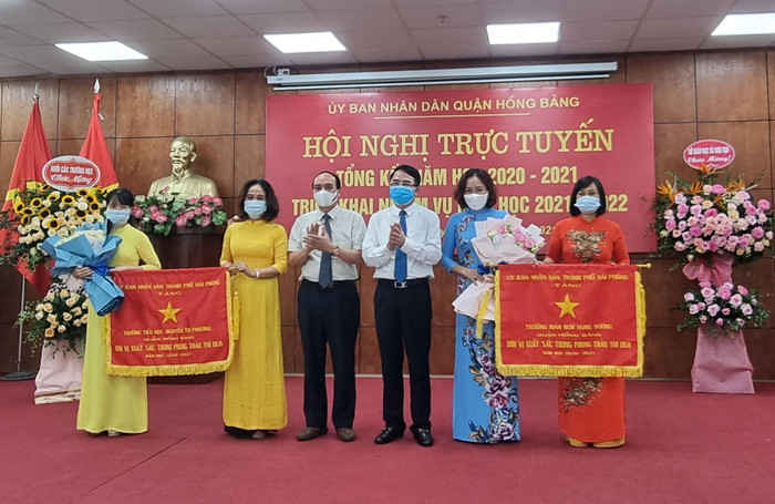 Năm học 2020 - 2021, quận Hồng Bàng đã có sự tiến bộ vượt bậc về chất lượng giáo dục và đầu tư xây dựng trường chuẩn quốc gia (Ảnh: Phương Linh)