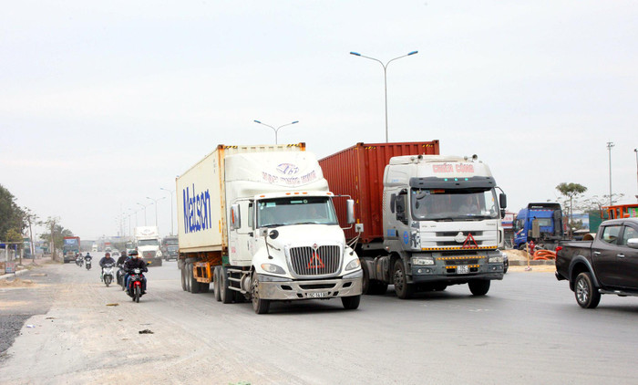 Số lượng xe container tại Hải Phòng tăng nhanh theo từng năm (Ảnh: ML)