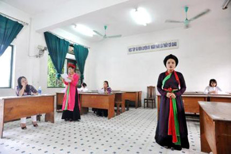 Thí sinh dự thi môn năng khiếu Thí sinh dự thi môn năng khiếu