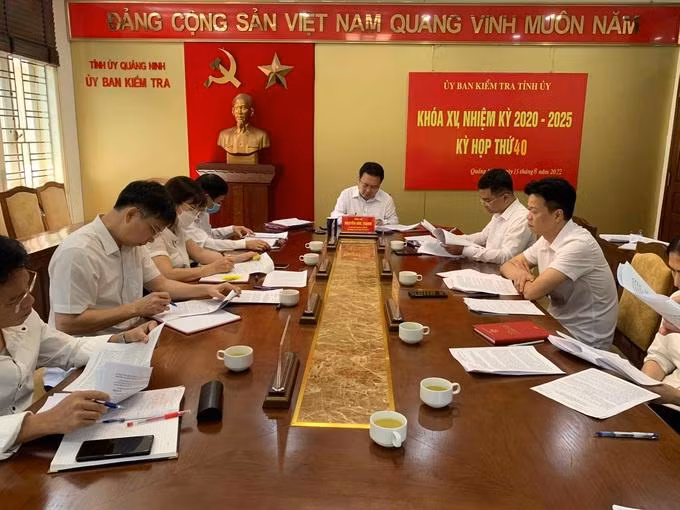 Quang cảnh Kỳ họp 40, Ủy ban Kiểm tra Tỉnh ủy Quảng Ninh. (Ảnh: quangninh.gov.vn)