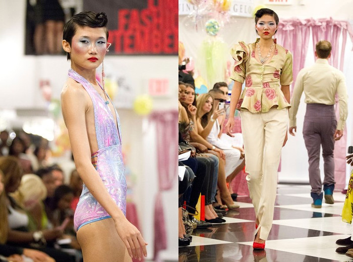 Kha Mỹ Vân (trái) và Dương Thị Thanh trong bộ sưu tập của nhà thiết kế Edwing D'Angelo tại Tuần lễ Thời trang Mercedes-Benz 2013 .Ảnh. Dario Cantatore/Getty Images North America. Kha Mỹ Vân (trái) và Dương Thị Thanh trong bộ sưu tập của nhà thiết kế Edwing D'Angelo tại Tuần lễ Thời trang Mercedes-Benz 2013 .Ảnh. Dario Cantatore/Getty Images North America.