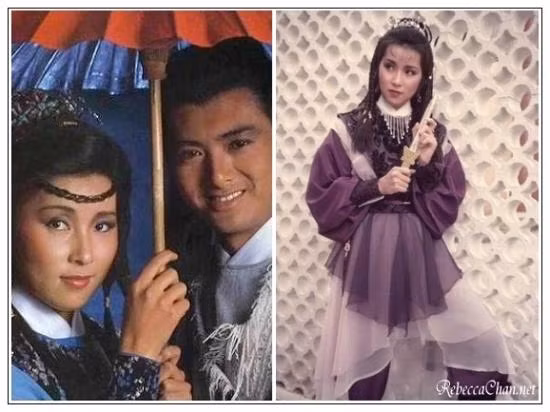 Số 89. Trần Tú Châu vai Trình Dao Già trong “Anh hùng xạ điêu” 1983, vai Nhậm San San trong “Tiếu ngạo giang hồ” 1984, vai Hà Thiết Thủ trong “Bích huyết kiếm” 1985 và Nam Lan trong “Tuyết sơn phi hồ” 1985.