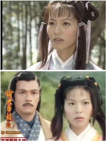 Số 76. Đằng Lệ Danh vai Nhiếp Tang Thanh trong “Tuyết sơn phi hồ” và vai Kỷ Hiểu Phù, Dương Bất Hối trong “Ỷ thiên đồ long ký”. Số 76. Đằng Lệ Danh vai Nhiếp Tang Thanh trong “Tuyết sơn phi hồ” và vai Kỷ Hiểu Phù, Dương Bất Hối trong “Ỷ thiên đồ long ký”.