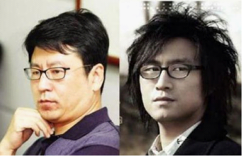 Nam MC Bạch Nham Tùng (người Nội Mông) và nam ca sĩ nhạc rock hàng đầu Trung Quốc Vượng Phong.