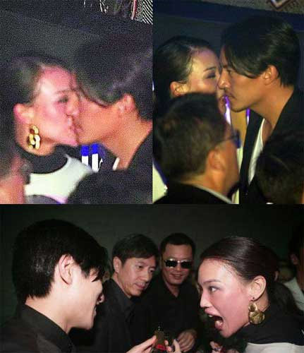 Thư Kỳ ôm hôn thắm thiết Trương Chấn là do say?