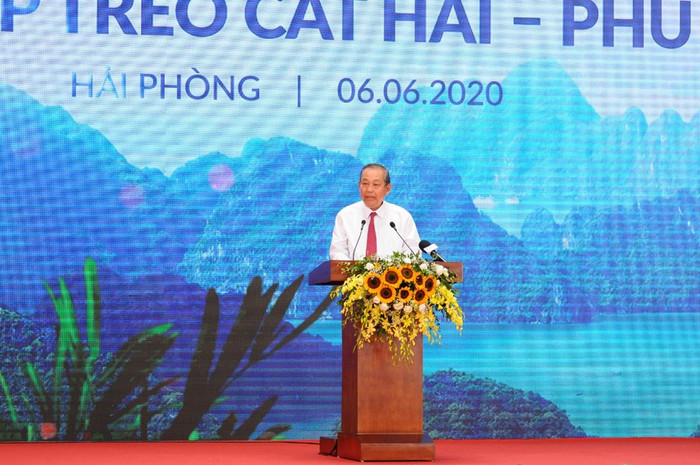 Phó thủ tướng Thường trực Chính phủ Trương Hòa Bình phát biểu tại lễ khai trương (Ảnh: CTV) Phó thủ tướng Thường trực Chính phủ Trương Hòa Bình phát biểu tại lễ khai trương (Ảnh: CTV)