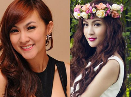 Kelly khi chưa phẫu thuật (hình phải) và sau khi phẫu thuật cằm bị hỏng ( hình trái)