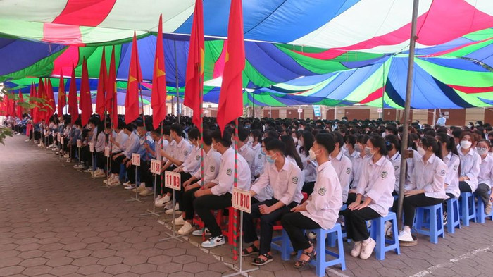 Ngày 26/3, Trường Trung học phổ thông Kiến Thụy (huyện Kiến Thuỵ, Hải Phòng) tổ chức Lễ kỷ niệm 91 năm ngày thành lập Đoàn thanh niên cộng sản Hồ Chí Minh (Ảnh: CTV) Ngày 26/3, Trường Trung học phổ thông Kiến Thụy (huyện Kiến Thuỵ, Hải Phòng) tổ chức Lễ kỷ niệm 91 năm ngày thành lập Đoàn thanh niên cộng sản Hồ Chí Minh (Ảnh: CTV)