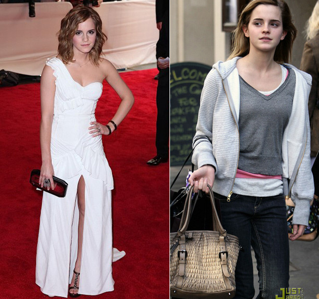 Emma Watson giản dị "quá chớn" khi rời thảm đỏ. Với một mớ năm ba chiếc áo lộn trong, độn ngoài, cô phù thủy nhỏ chẳng còn thể hiện được chút phép thuật nào trong lãnh địa thời trang. Emma Watson giản dị "quá chớn" khi rời thảm đỏ. Với một mớ năm ba chiếc áo lộn trong, độn ngoài, cô phù thủy nhỏ chẳng còn thể hiện được chút phép thuật nào trong lãnh địa thời trang.