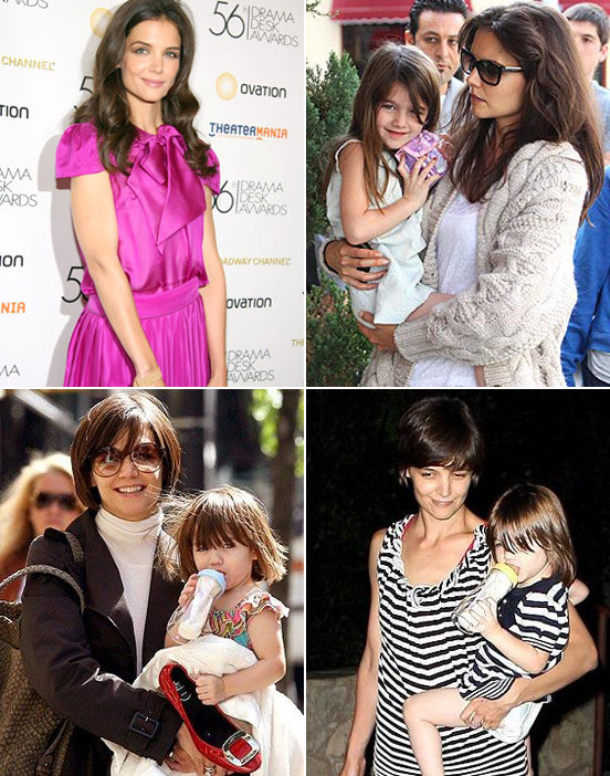 Katie Holmes cũng là sao nữ điển hình với hai bộ mặt: lộng lẫy trên thảm đỏ và xộc xệch, lếch thếch trong đời sống thời nhật. Nếu không chỉnh trang lại, bà mẹ một con này sẽ bị cô con gái sành điệu Suri "vượt mặt" mất thôi. Katie Holmes cũng là sao nữ điển hình với hai bộ mặt: lộng lẫy trên thảm đỏ và xộc xệch, lếch thếch trong đời sống thời nhật. Nếu không chỉnh trang lại, bà mẹ một con này sẽ bị cô con gái sành điệu Suri "vượt mặt" mất thôi.